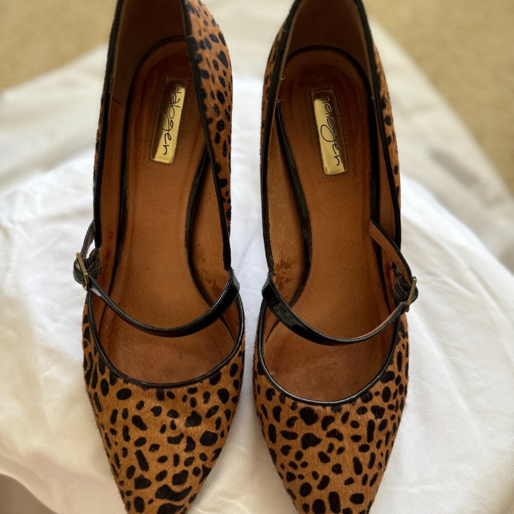 Halogen Calf Hair Cheetah Heels